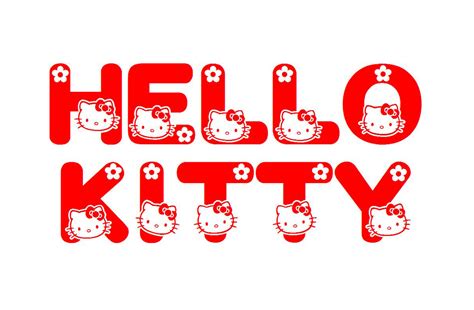 hello kitty font canva